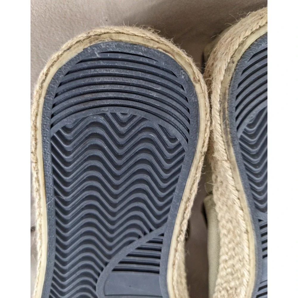 3768 10.5 270/95 Slip‎ On Hemp Wrapped Espadrilles Beige Hawaiian Boat Beach Bum